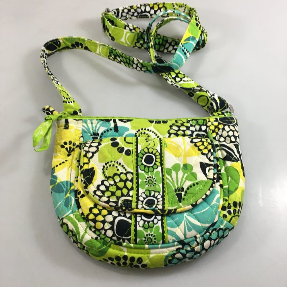 Vera Bradley Lime's Up Cotton Crossbody Bag
